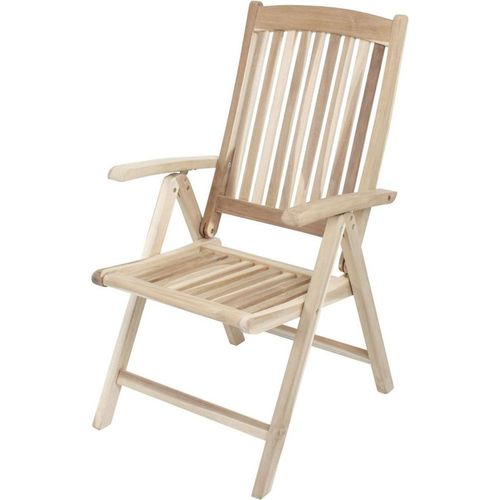 Hochlehner aus Teak GARDA-120, B/H/T: ca. 59/105/70 cm