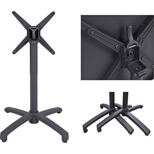 Tischgestell mit Klappfunktion GARDA-120 in anthrazit, B/H/T: ca. 68/70/68 cm