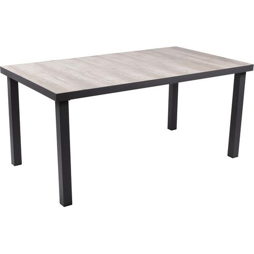 Tisch mit Keramik-Tischplatte GARDA-120 in grau, BH/T: ca. 162/75/90 cm