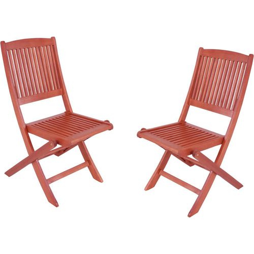 Klappstuhl 2er Set aus Eukalyptus GARDA-120, B/H/T: ca. 60/90/48 cm