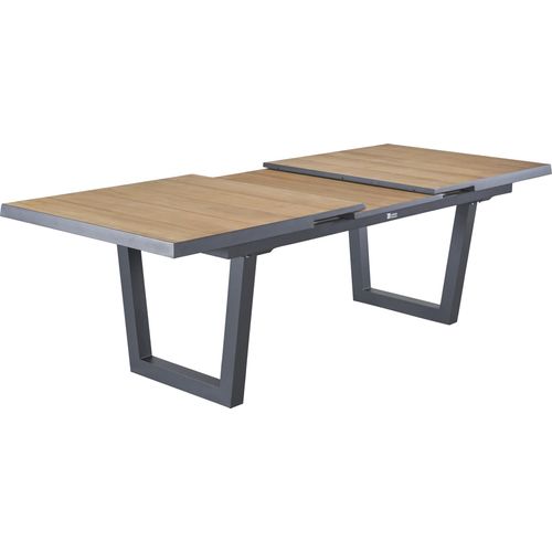 Gartentisch Texus Ausziehtisch mit Synchronauszug Teakholz 200/260x100cm