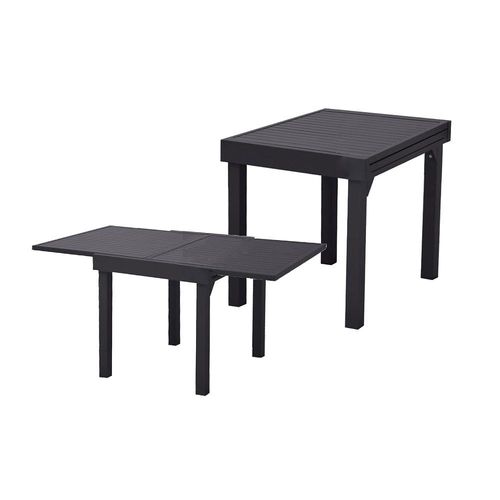 Ausziehtisch GARDA-120 in schwarz, B/H/T: ca. 65-130/75/65 cm