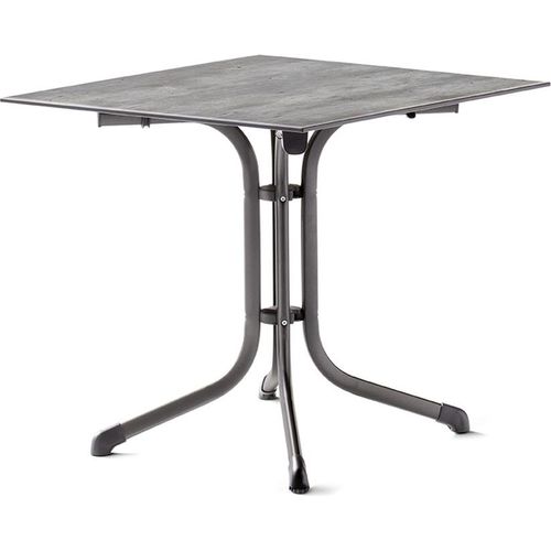 Klapptisch ></noscript>Boulevard< in Beton hell, Polytec® - 80x73x80cm (BxHxT)