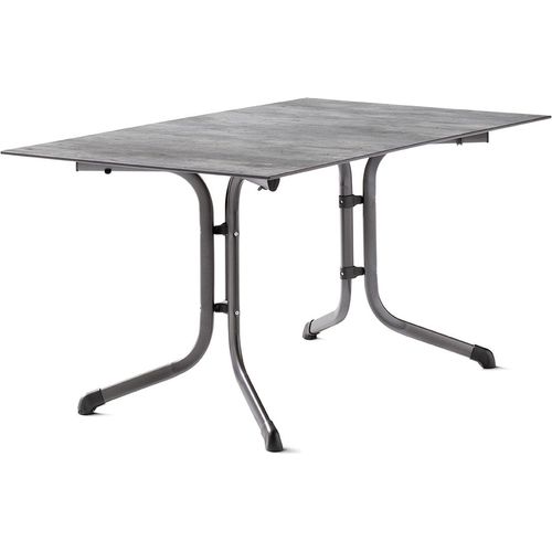 Klapptisch ></noscript>Boulevard< in Beton hell, Polytec® - 140x73x90cm (BxHxT)