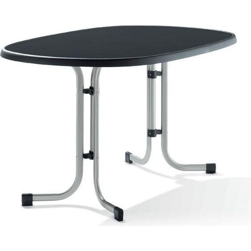Klapptisch >Boulevard< in Schiefer anthrazit, mecalit®-PRO - 138x72x88cm (BxHxT)