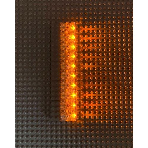 LEGO® 2x3 Lichtsteine Leuchtstein Gelb Orange LED - 54930c02 NEU! Teile 25x