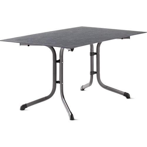 Klapptisch >Boulevard< in Schiefer anthrazit, Polytec® - 140x73x90cm (BxHxT)