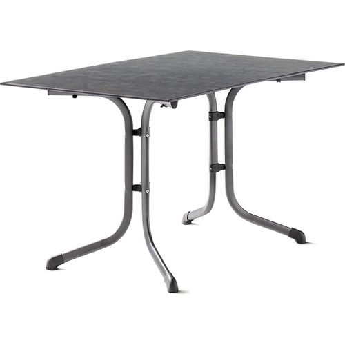Klapptisch ></noscript>Boulevard< in Schiefer anthrazit, Polytec® - 120x73x80cm (BxHxT)