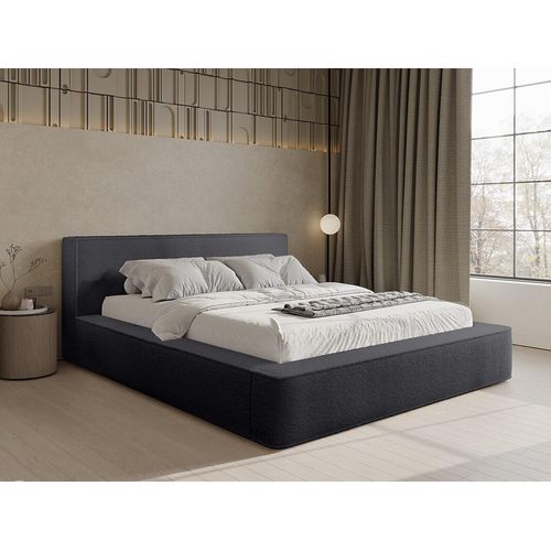 QUARTO Das Doppelbett ELMA 160/200 Euphoria 21 Designerbett mit Bettkasten & Lattenrost (schwarz)