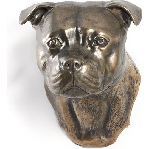 Englischer Staffordshire-Terrier - Hundestatue, hängende Büste, einzigartige Dekoration für Hundeliebhaber der Marke Art-Dog