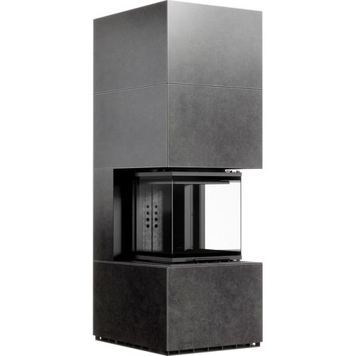 Kaminbausatz KRATKI NBC 500/500 Hoch 8 kW Ø 200 Sinter FOKOS GRAFITE schwarz Verkleidung