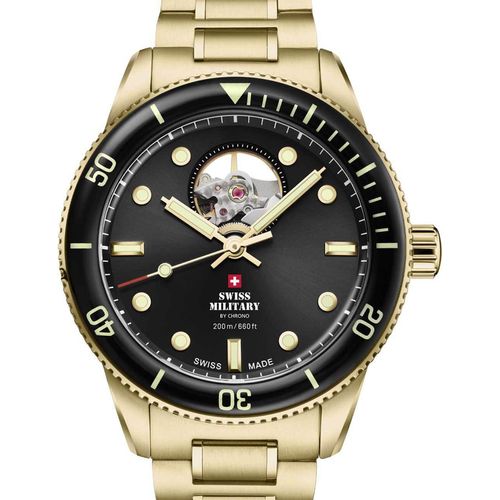 Swiss Military SMA34106.14 Herrenuhr Open-Heart Taucheruhr