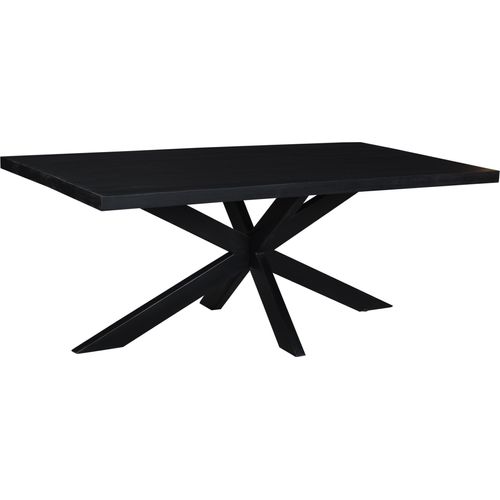 Tisch Kala 200x100x76 cm Mangoholz Stahl Schwarz