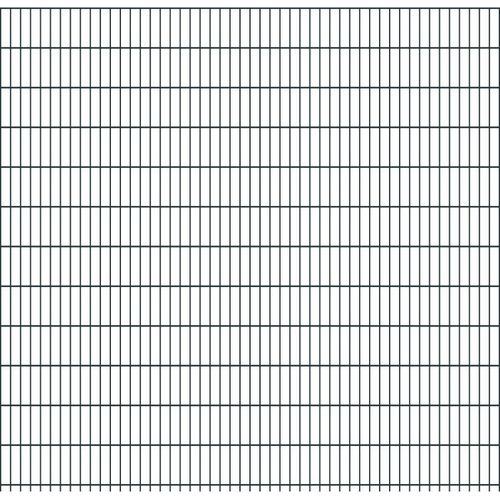Doppelstabmattenzaun Goliath 8/6/8 mm - Ausführung: anthrazit beschichtet, Höhe: 243 cm, Länge: 251 cm
