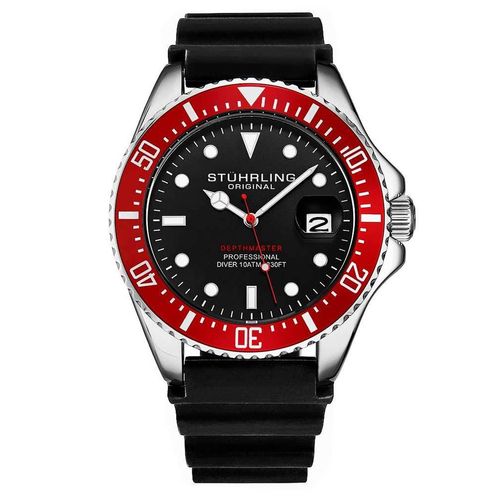 Stührling Herrenuhr Pelagos 3950R Quarz 42mm - Präzisions-Quarz-Uhrwerk