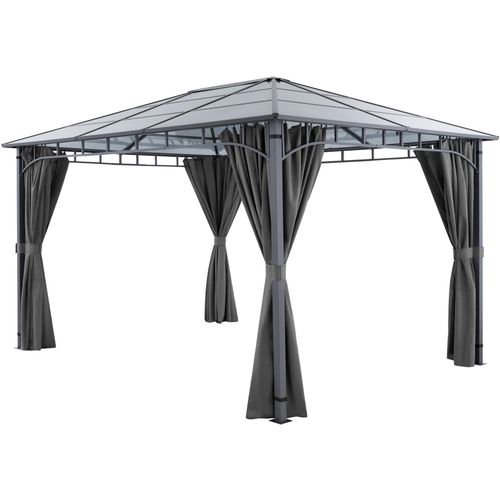 Gartenpavillon Caracas mit Aluminiumgestell, pulverbeschichtet