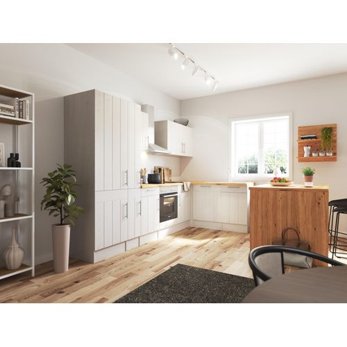 Küche Winkelküche Landhaus Inselküche Glaskeramik Anton 310 x 172 cm Respekta