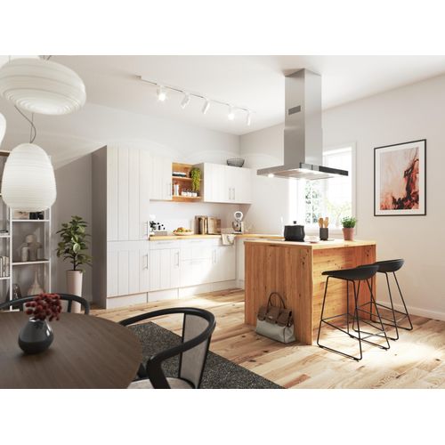 Küche Winkelküche Landhaus Inselküche Induktion Anton 280 x 172 cm Respekta