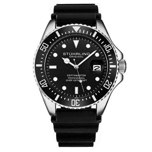 Stührling Herrenuhr Pelagos 3950R Quarz 42mm - Präzisions-Quarz-Uhrwerk