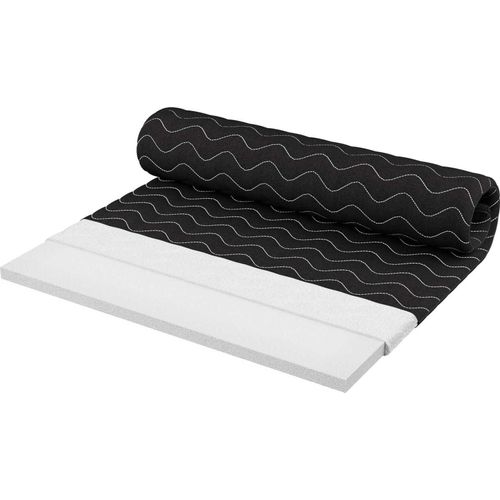 Kaltschaum-TOPPER H2 200x200x4 cm Schwarz
