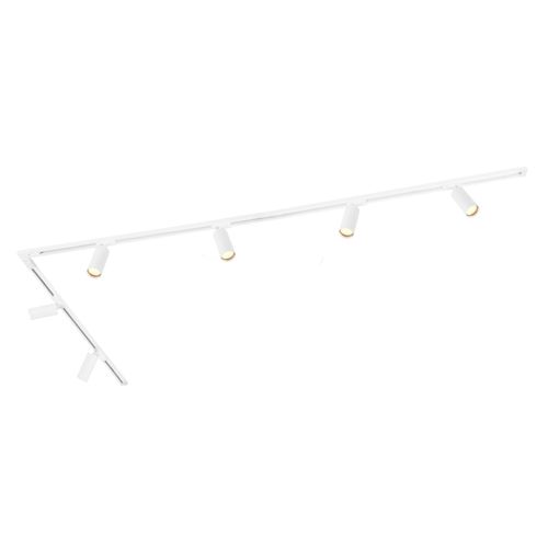 Ledvion - Smart LED Stromschienenbeleuchtung 3M + 5 Stromschienenstrahler (4.9W, RGB, Weiß, Dimmbar), 1-phasige Stromschienenleuchte, Stromschienenbeleuchtungsarmatur