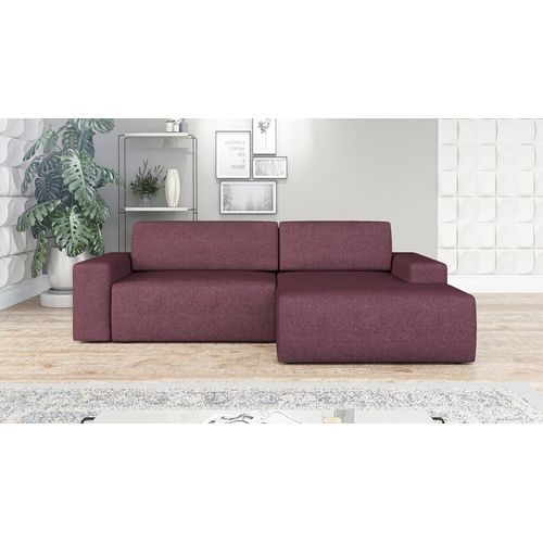 Ecksofa TOTI mit Schlaffunktion. Farbe: Violett