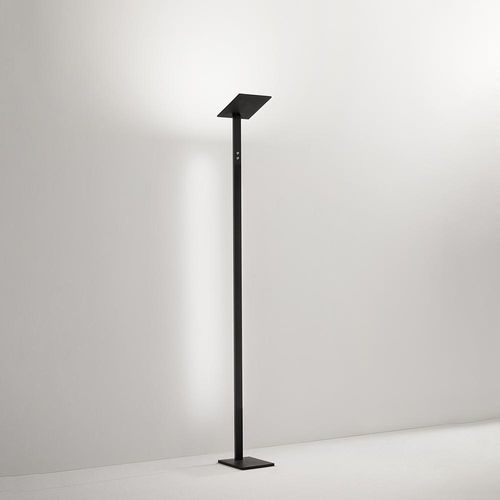 LED-Stehleuchte QUADRA Schwarzes Metall H.180 cm Perenz