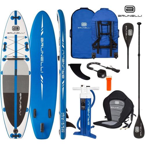 BRUNELLI 10.8 Premium SUP Board Stand Up Paddle Surf-Board mit Kajak Sitz Paddel Leah 325cm