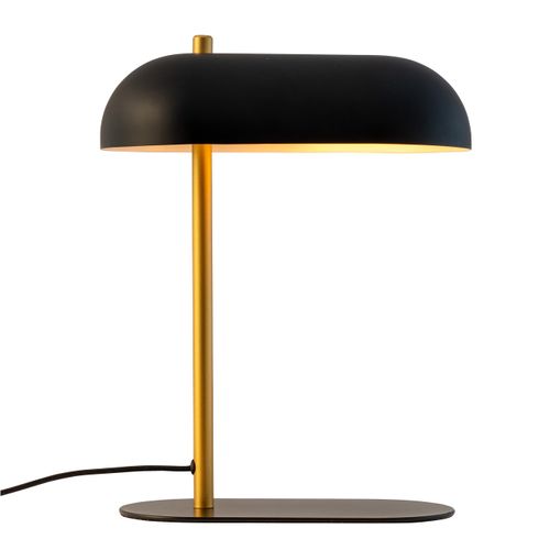 Tischlampe, Tischleuchte, Nachttischlampe, Schreibtischlampe, LED Leselampe, ARCH messing schwarz