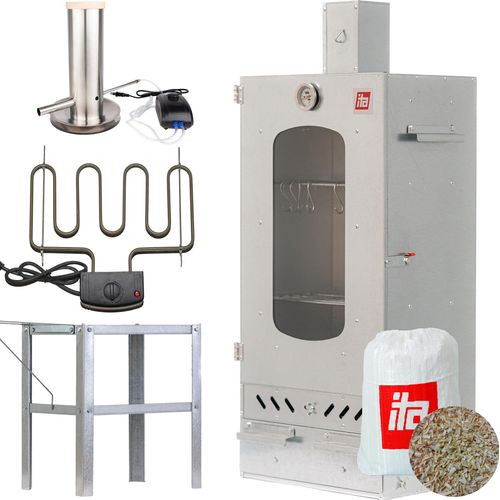 Räucherofen 7012 + Rauchgenerator + Heizelement + Tisch