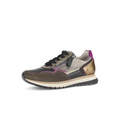 Gabor - Sneaker Weite H schwarz efeu gold