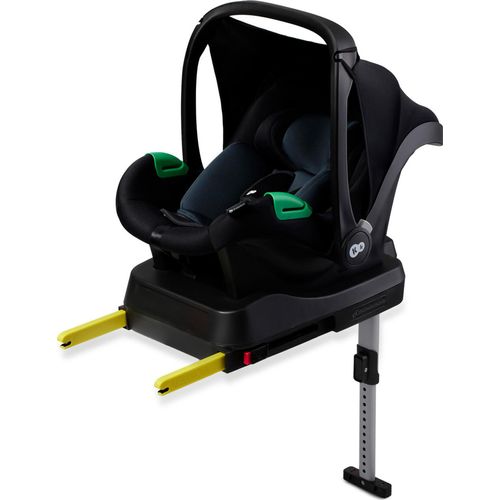 Kinderkraft MINK PRO i-Size Kindersitz 40-75 cm - mit MINK FX-Basisstation - ISOFIX - H-GUARD & SPS - rückwärtsgerichtet - ab Geburt - Schwarz