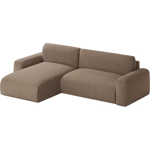 MEBLITO Ecksofa Eckcouch mit Schlaffunktion Witsum L Universelle Bettkasten Couch Sofagarnitur Brown (Anthologie 04)