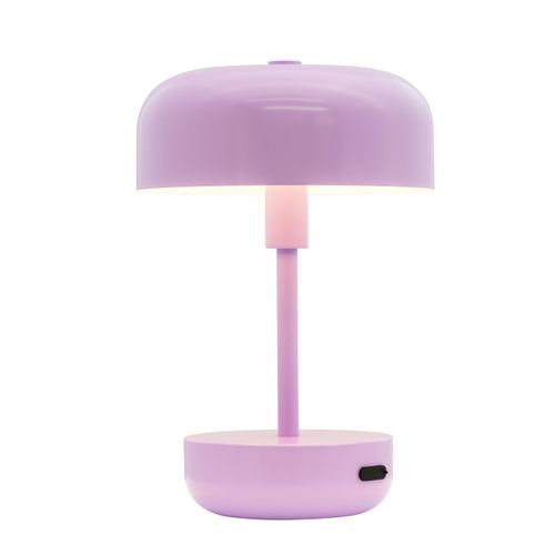 Tischlampe, Kabellos Dimmbar Tischleuchte, Led Tischleuchte Metall, Leselampe, USB Wiederaufladbare, Haipot Lila