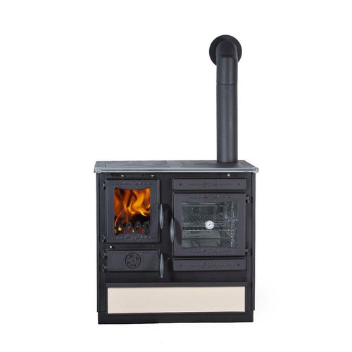 GlobeFire Küchenofen Alhena Créme Anschluss rechts | 7 kW