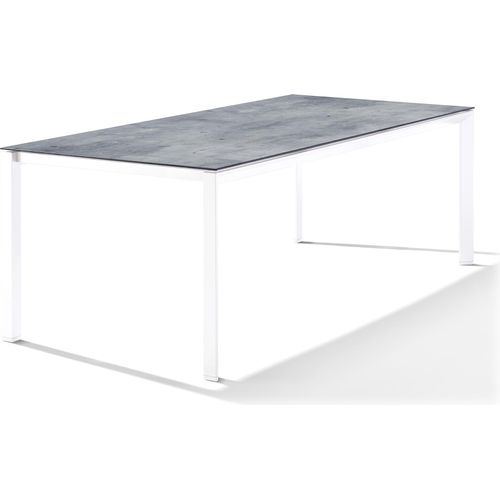 Tischplatte ></noscript>Freesystem< in Zement graphit, Polytec® - 220x1,2x100cm (BxHxT)