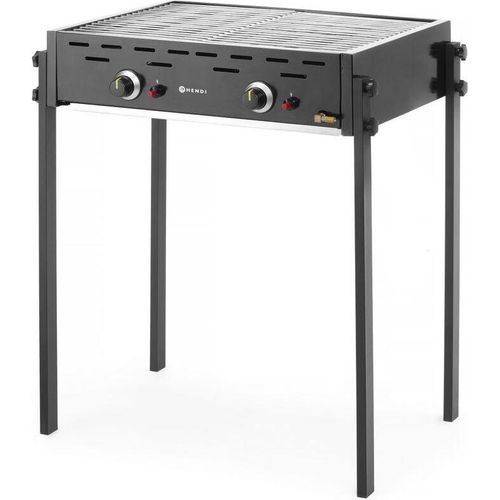 Gasgrill Roast-Master Pro Schwarz, HENDI, Schwarz, 11,6kW, 790x560x(H)900mm