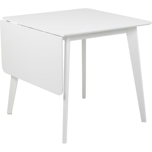 Klapptisch ></noscript>Roxby< in weiss, MDF, Rubberwood - 80x76x80cm (BxHxT)