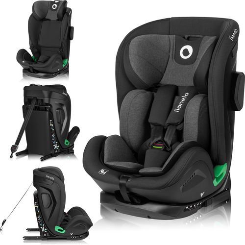Lionelo Autokindersitz Harper i-Size Kindersitz 76-150 cm, FWF, 13-stufige Verstellung der Kopfstütze, R129-Norm