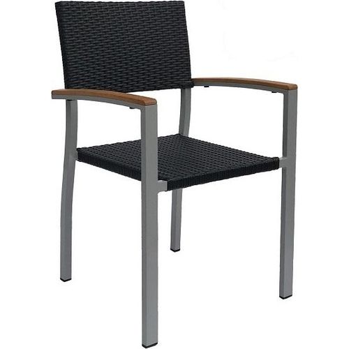 Outdoor-Stuhl Gartenstuhl Stapelstuhl Terrassenstuhl mit Armlehnen TIMOR W