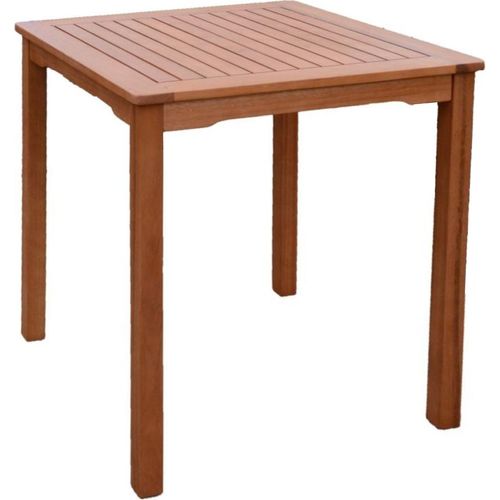 GartentischTerrassentisch Eukalyptus Beistelltisch Holztisch Tisch 70x70cm