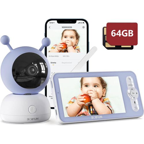 Babyphone mit Kamera 1080p, Baby Monitor 5