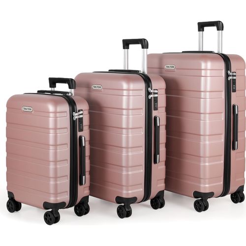 Mofut Kofferset 3tlg, M-L-XL, Trolley Koffer Reisekofferset, Gepäck Rollkoffer, 4 Rollen, ABS-Hartschale, Teleskopgriff