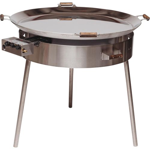 GrillSymbol Paella Pfanne Grill-Set PRO-960 inox (Edelstahl, Durchmesser: 96 cm)
