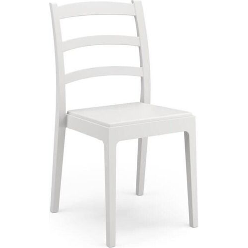 Set mit 4 Stühlen – ARETA – REA – 51 x 46 x H88 cm – Weiß