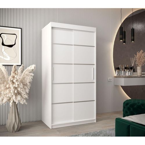 Kleiderschrank ENNI – Breite 100 cm, weiß