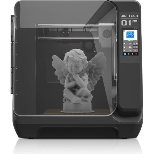 QIDI Q1 Pro 3D-Drucker mit Kamera,600mm/s Hochgeschwindigkeits, 60℃ Kammerwärme, 350℃ unterstützung Kohlefaserfilament,Tangle Detection, 245*245*240mm
