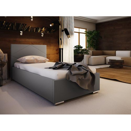 Einzelbett 80x200 FLEK 5 – grau