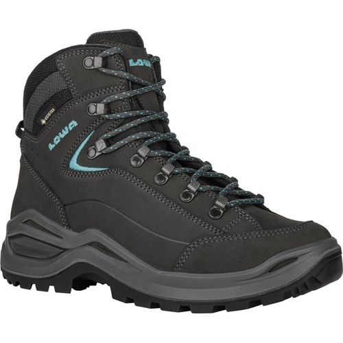 LOWA RENEGADE EVO GTX MID Ws W ASPHALT/TUERKIS 40