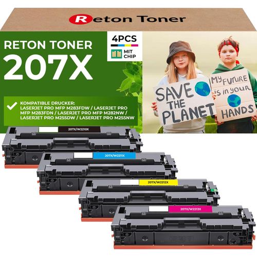 Kompatibel für HP 207X Toner MIT HP-CHIP wiederverwendet]Multipack